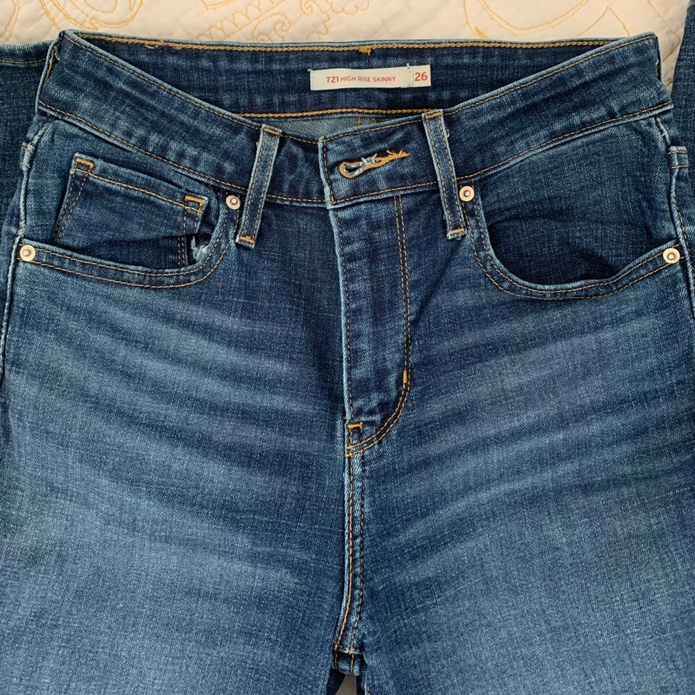 LEVIS 721 high rise skinny